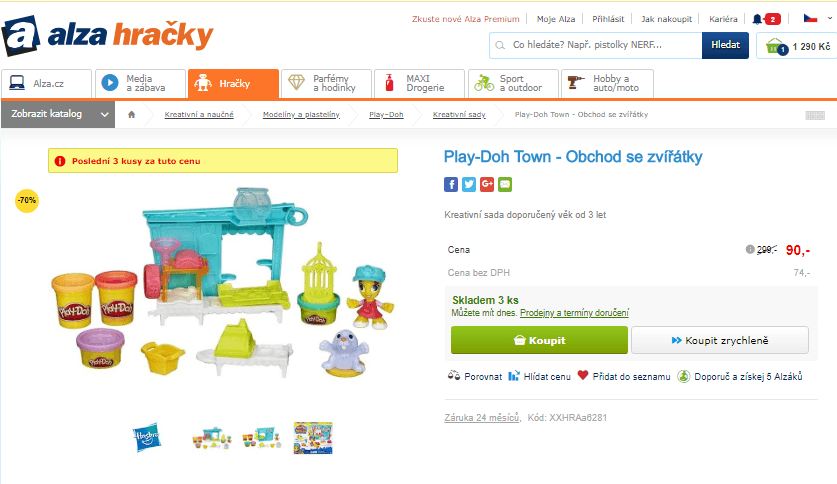 Play-Doh Town - Obchod se zvířátky