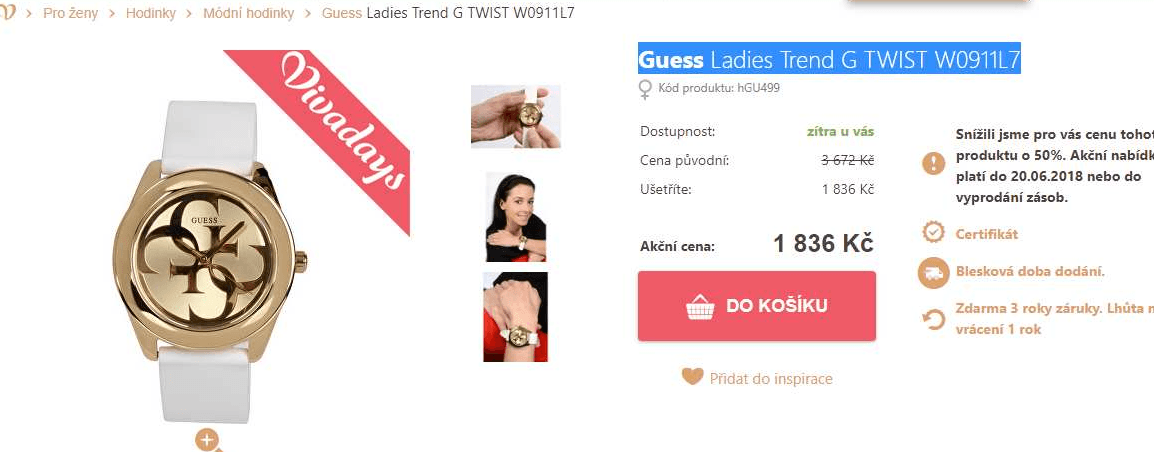 Dámské hodinky Guess Ladies Trend G