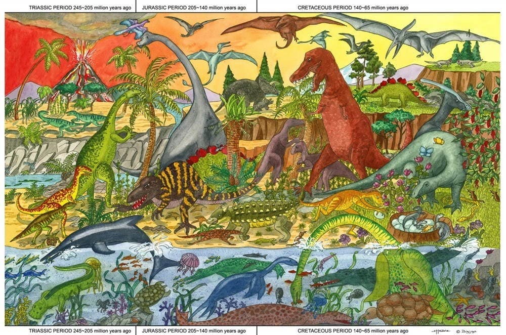 Puzzle dřevěné dinosauři 48 dílků