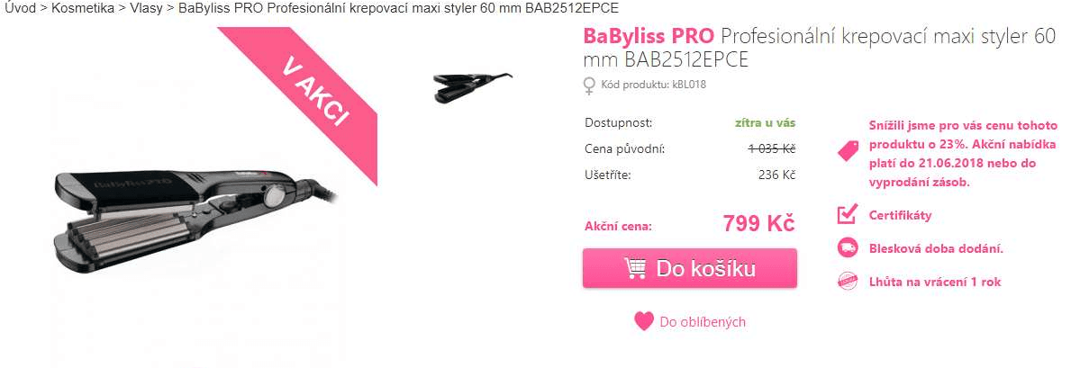 Krepovací maxi styler BaByliss Pro