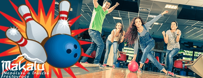 2 hodiny bowlingu + 20% sleva na konzumaci jídla