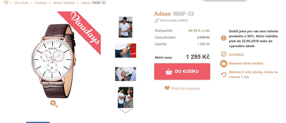 Pánské hodinky Adexe