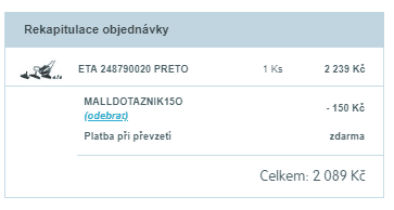 Sáčkový vysavač ETA Preto, 1 200 W