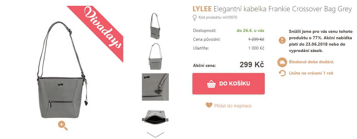 Dámská kabelka Lylee Frankie Crossover