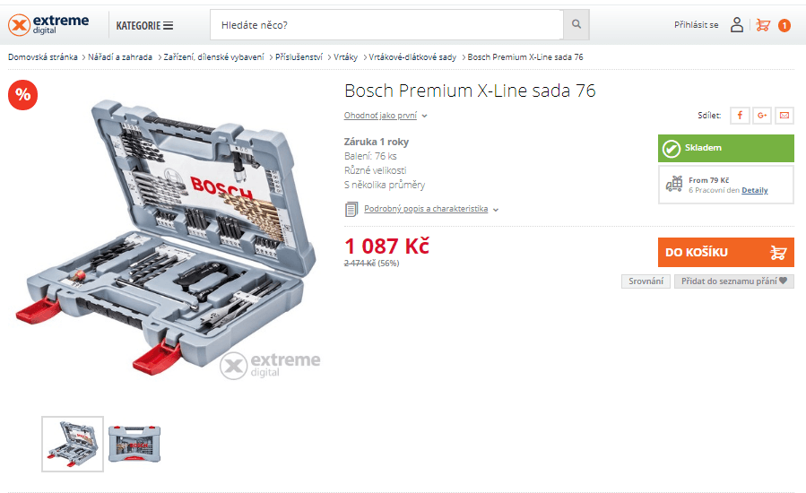 Sada Bosch Premium X-LINE 76ks