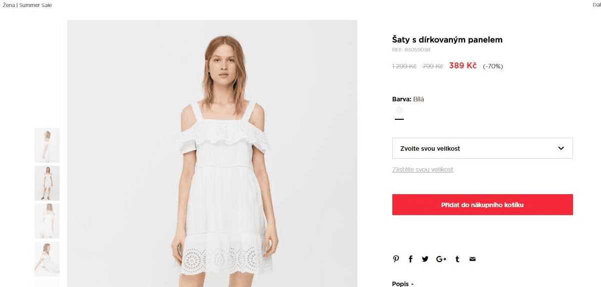 Extra sleva 70% v Mango Outletu
