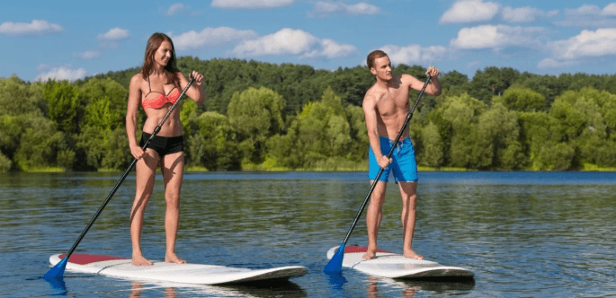 Stand-up paddleboarding na 1 hodinu