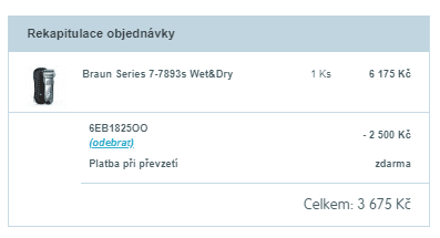 Planžetový strojek Series 7–7893s Wet&Dry