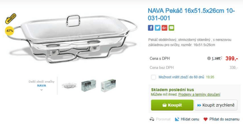 Pekáč NAVA 52x26x16