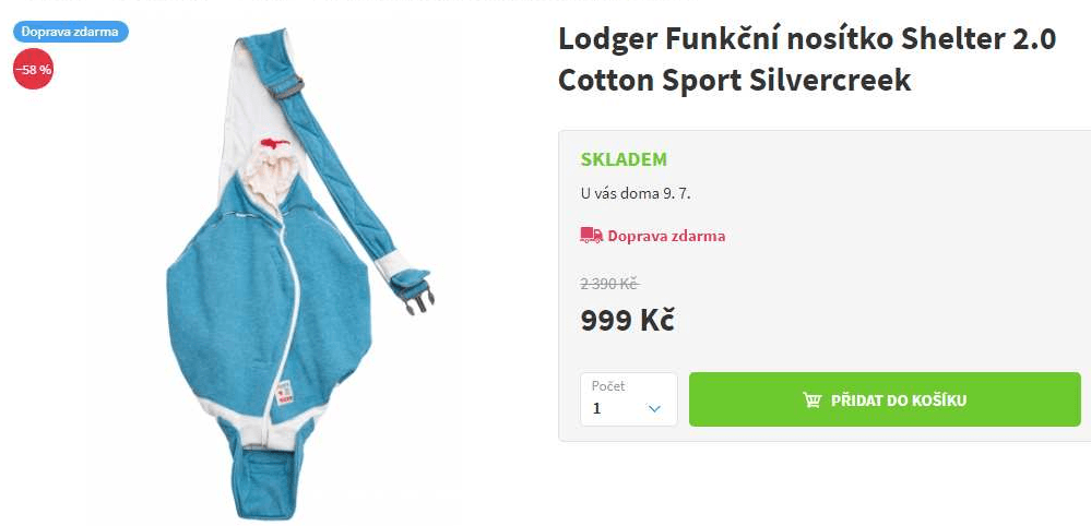 Nosítko na děti 3v1 Lodger Shelter