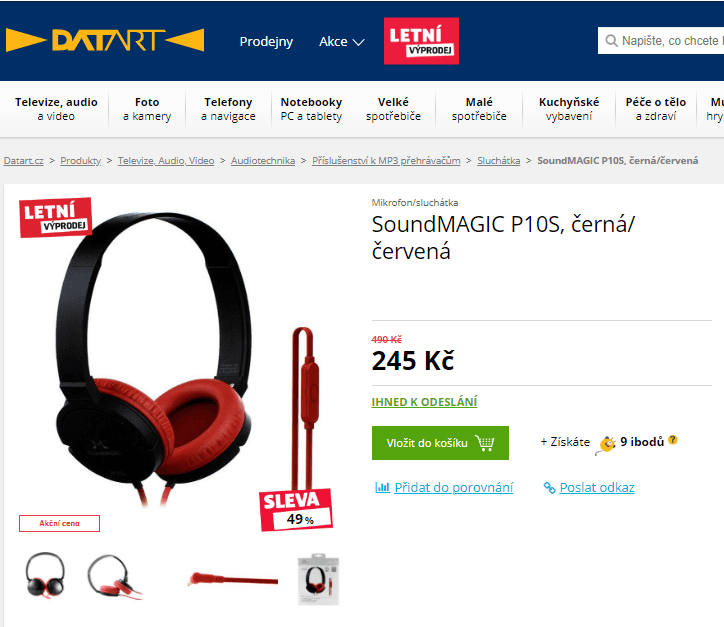 Sluchátka SoundMAGIC P10S