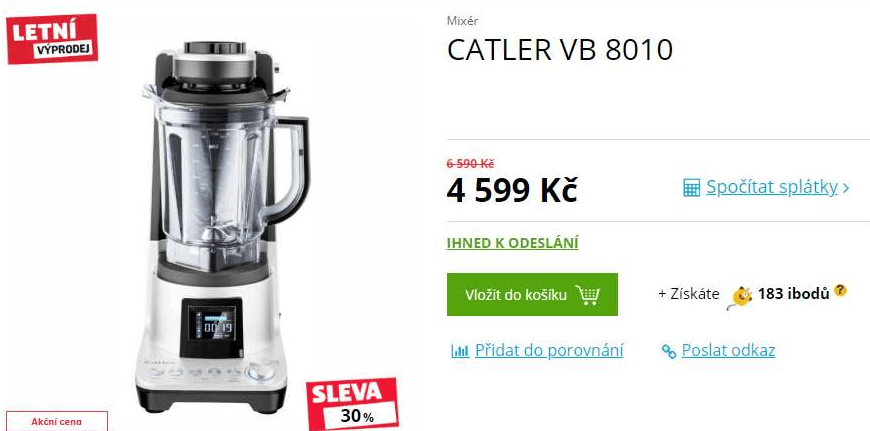 Vakuový mixér Catler