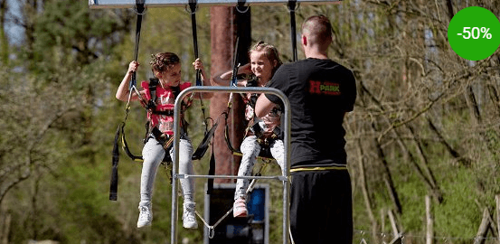 4 vstupy na OBŘÍ houpačku Big Swing