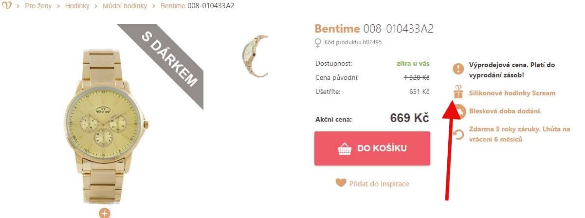 Hodinky Bentime + hodinky Scream zdarma