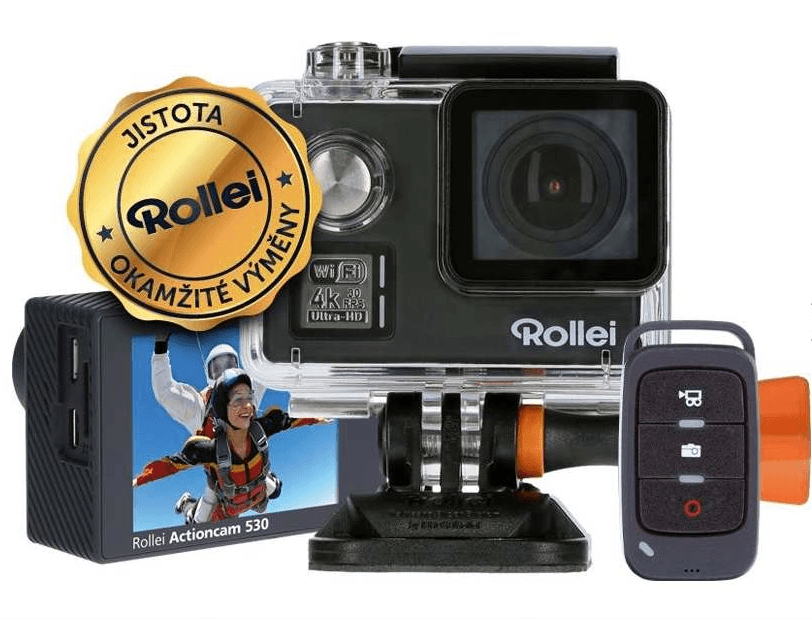 Akční kamera Rollei, 4K, Wifi, stabilizace