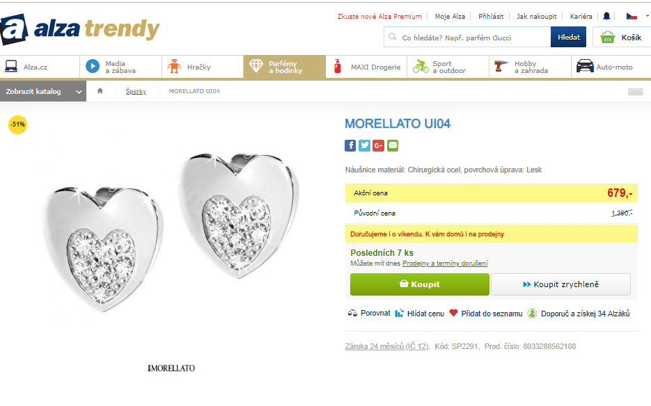 Náušnice MORELLATO UI04