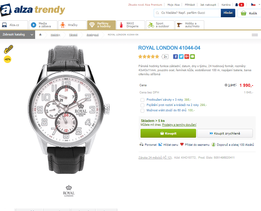 Pánské hodinky Royal London 41044-04