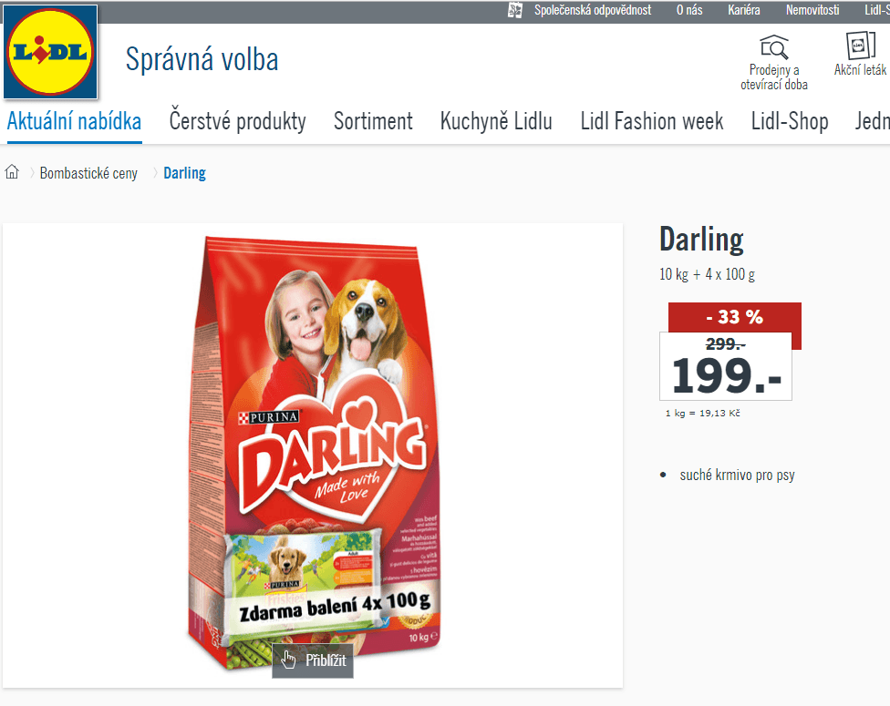 Granule pro psy Darling 10 kg