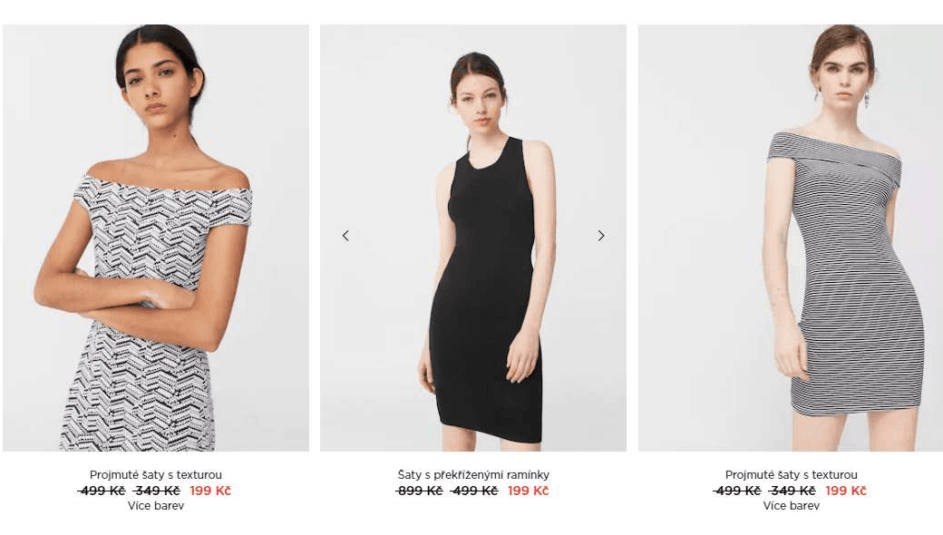 Mango outlet - šaty a overally za 199 Kč