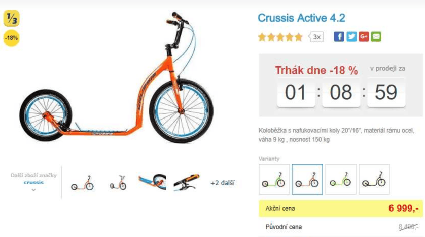 Koloběžka Crussis ACTIVE 4.2 