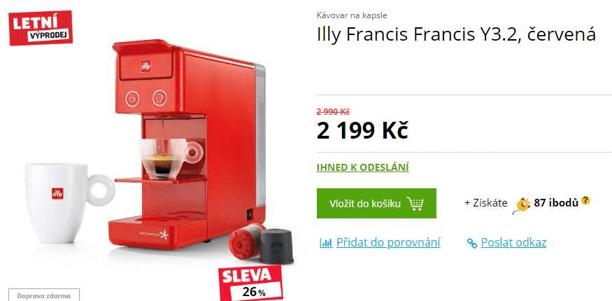 Kávovar Illy Francis Francis Y 3.2
