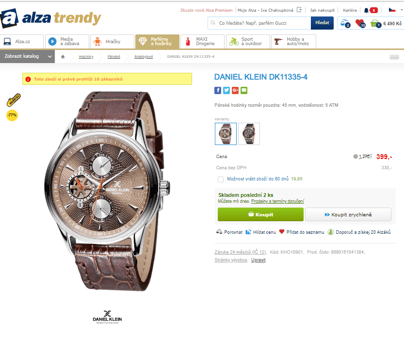 Pánské hodinky Daniel Klein DK11335-4