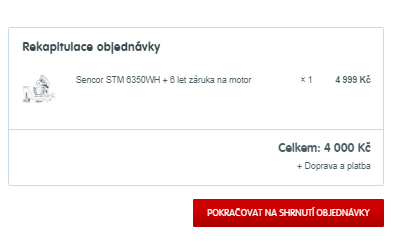 Kuchyňský robot Sencor + výbava