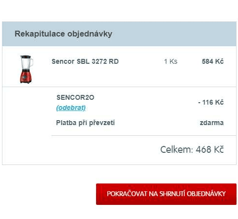 Mixér Sencor, led