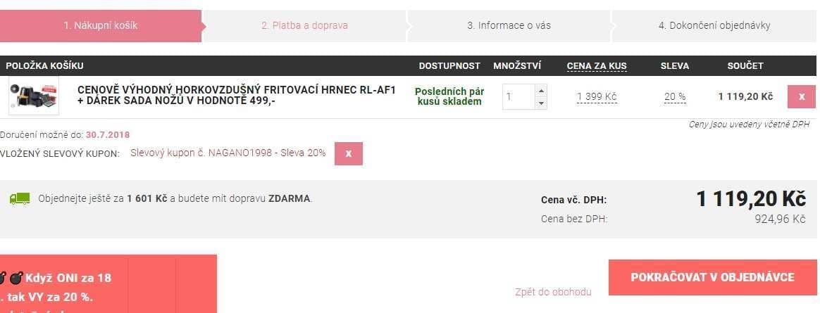 Extra sleva 20% na výprodej