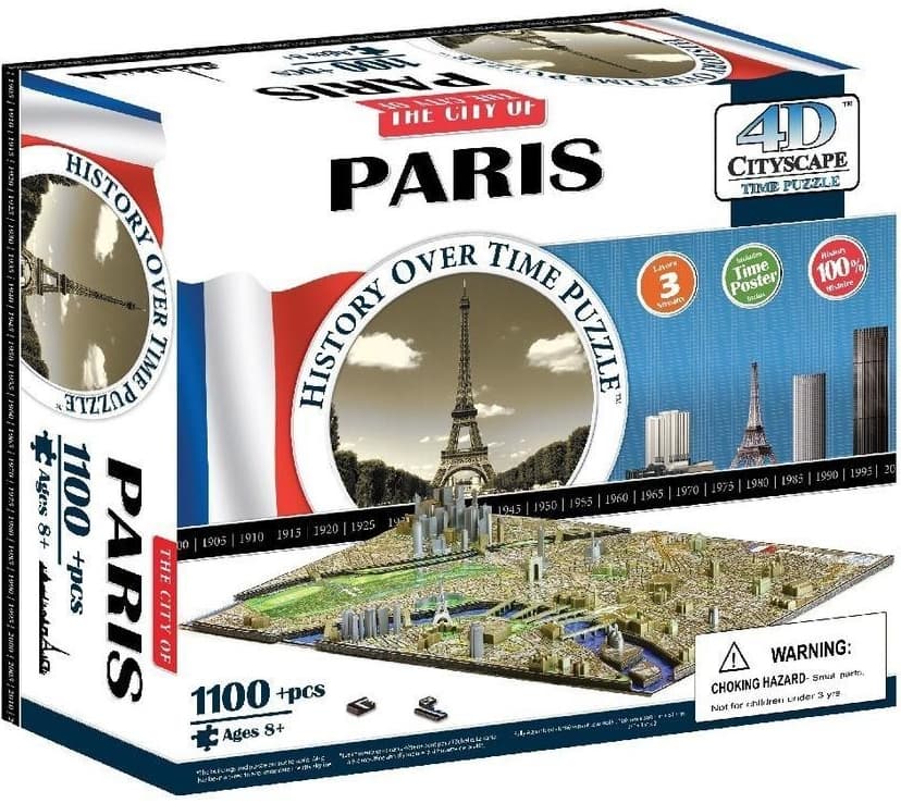 4D puzzle / stavebnice Panorama Paříž