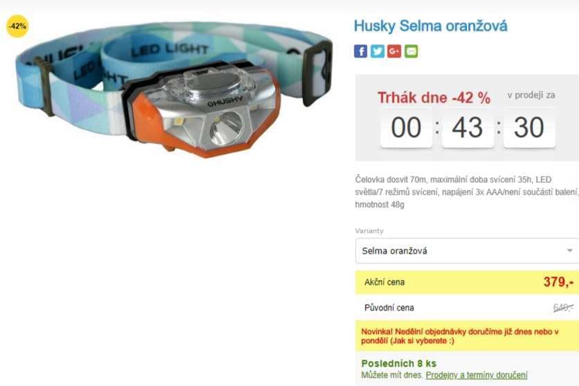 Čelovka Husky Selma