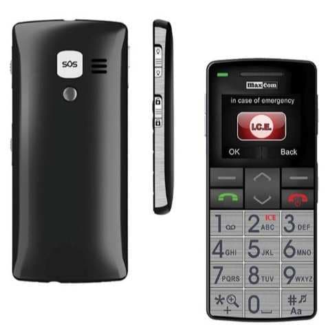 Mobil pro seniory Maxcom + náramkové SOS