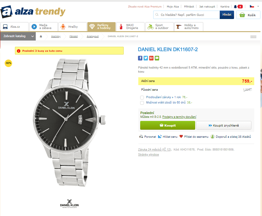 Pánské hodinky Daniel Klein DK11607-2