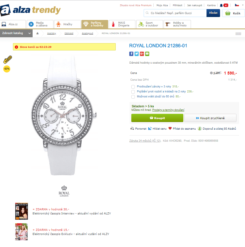 Dámské hodinky Royal London 21286-01