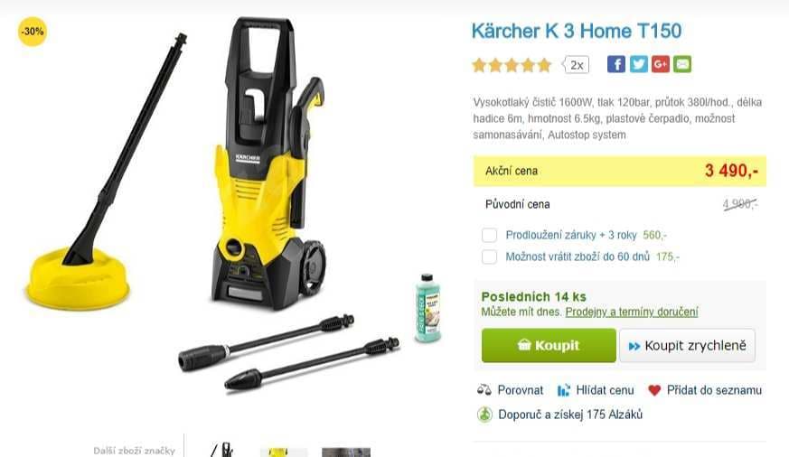 Tlakový mycí stroj Kärcher K3 Full Control 