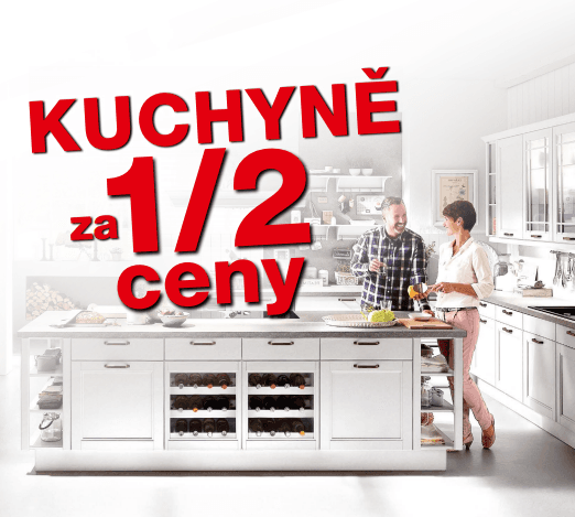 Kuchyně na míru za 1/2 ceny
