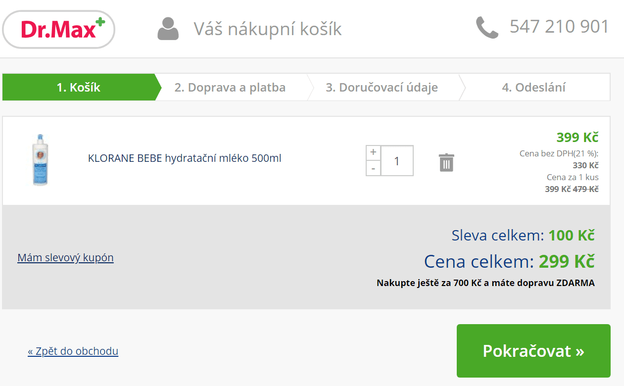 Sleva 100 Kč na produkty Klorane Bébé