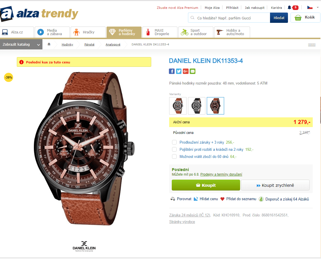 Pánské hodinky Daniel Klein DK11353-4