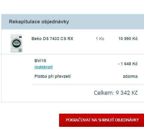 Sušička prádla Beko, 7kg, A++