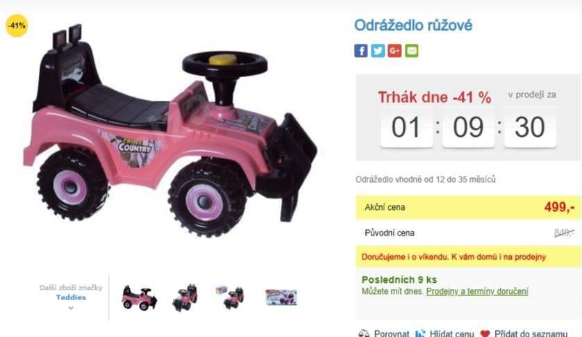 Odrážedlo pro holčičky