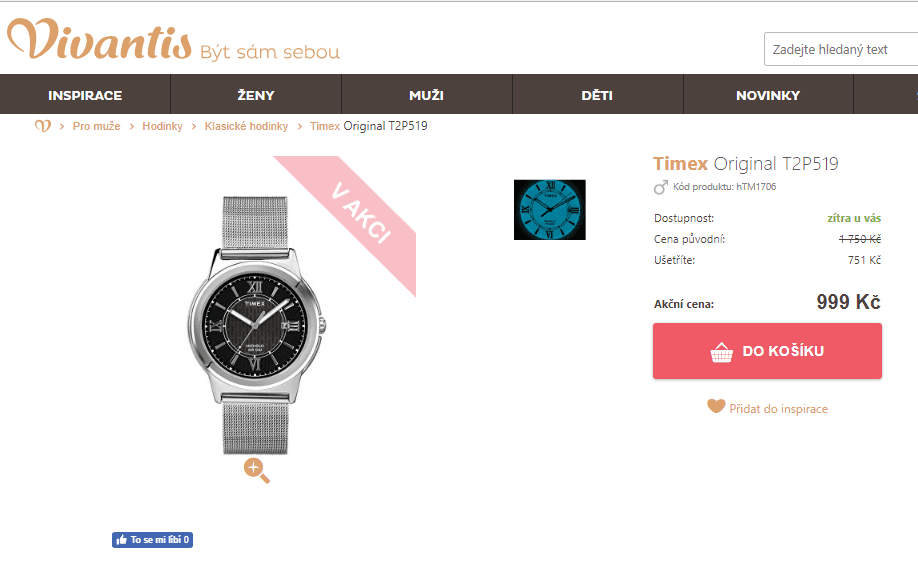 Pánské hodinky Timex Original T2P519