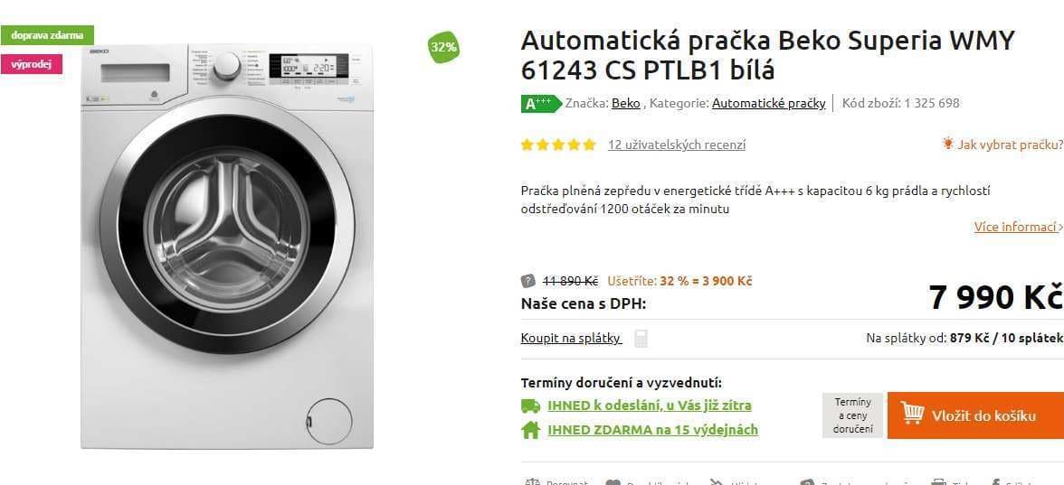 Beko, 6kg, 1200 ot., A+++