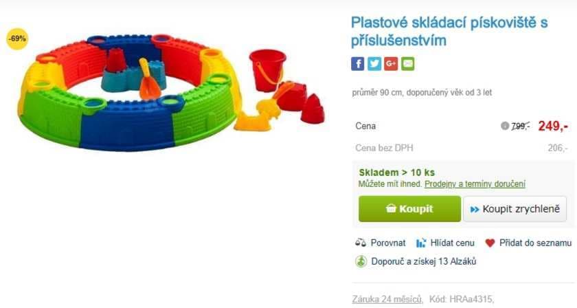 Plastové skládací pískoviště + nářadí