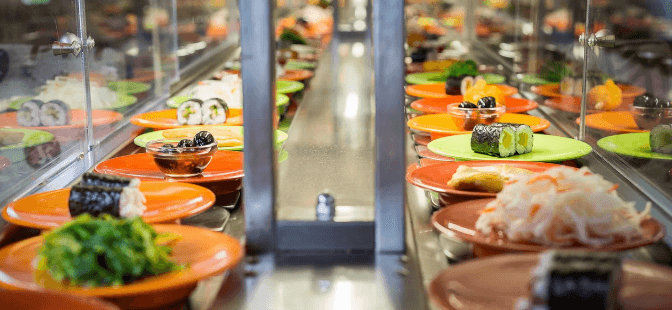 Running sushi: 2 hodiny neomezeného hodování
