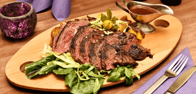 400g filírovaný hovězí hanger steak 