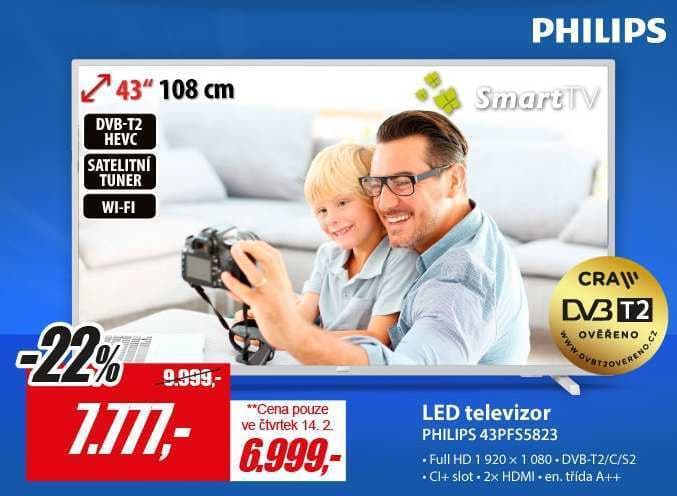 Full HD LED, Smart TV, 108 cm, Philips