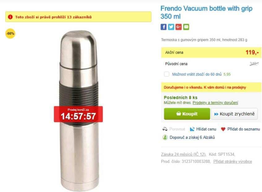 Termoska Frendo Vacuum, 350 ml