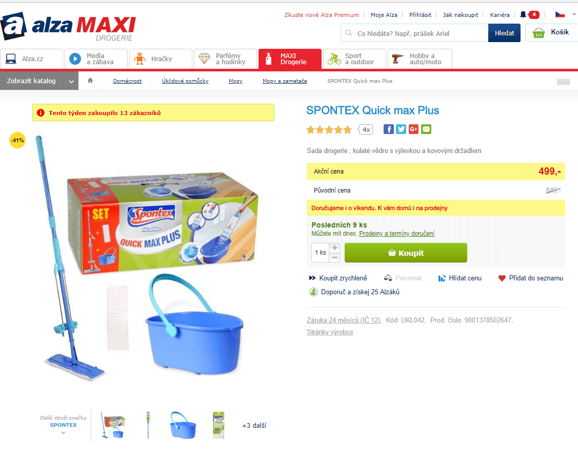 SPONTEX Quick max Plus