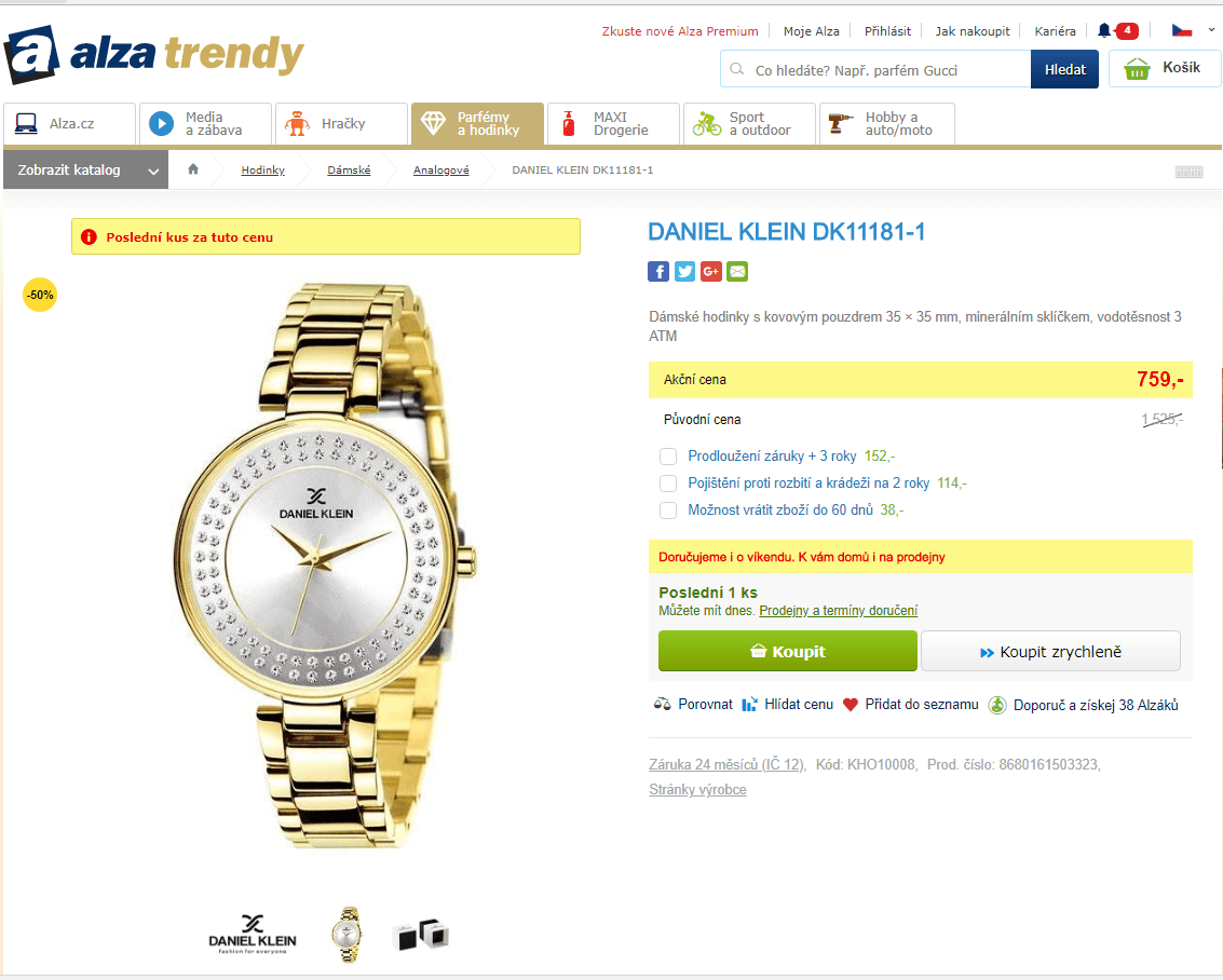 Dámské hodinky Daniel Klein DK11181-1