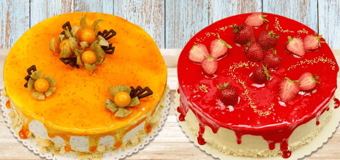 Dort Harlekýn batul, hmotnost 600 g, průměr 17 cm